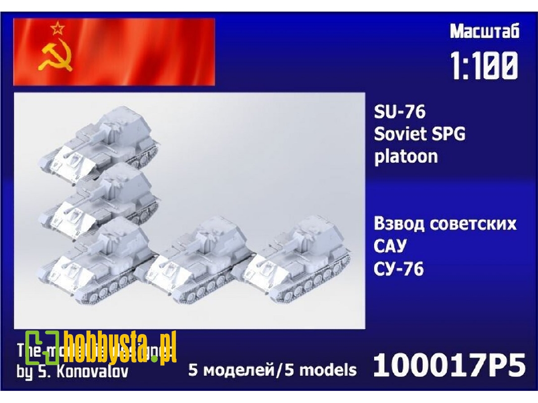 Su-76 Platoon (5 Pcs) - zdjęcie 1 Su-76 Platoon (5 Pcs) - zdjęcie 1