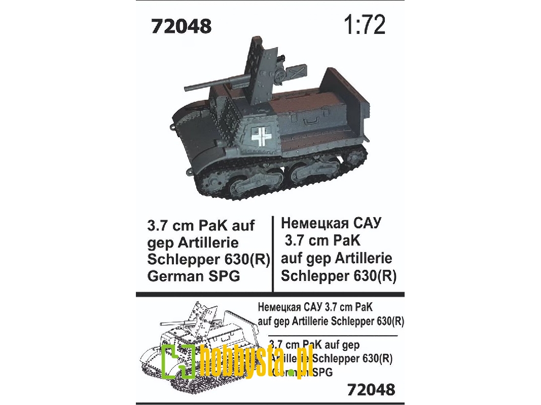 German 3,7 Cm Pak Auf Gep Artl. Schlepper 630r - zdjęcie 1 German 3,7 Cm Pak Auf Gep Artl. Schlepper 630r - zdjęcie 1
