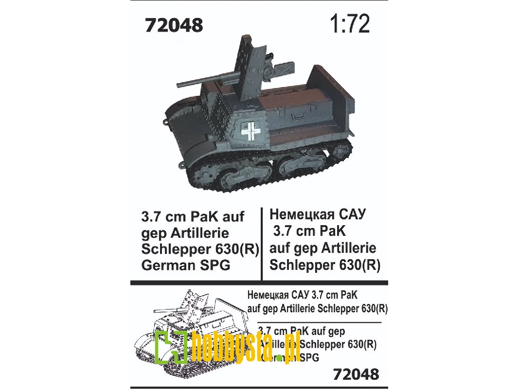 German 3,7 Cm Pak Auf Gep Artl. Schlepper 630r - zdjęcie 1