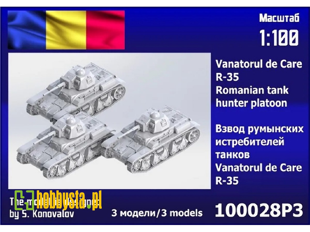 Vanatorul De Care R35 Romanian Tank Hunter Platoon (3pcs) - zdjęcie 1 Vanatorul De Care R35 Romanian Tank Hunter Platoon (3pcs) - zdjęcie 1