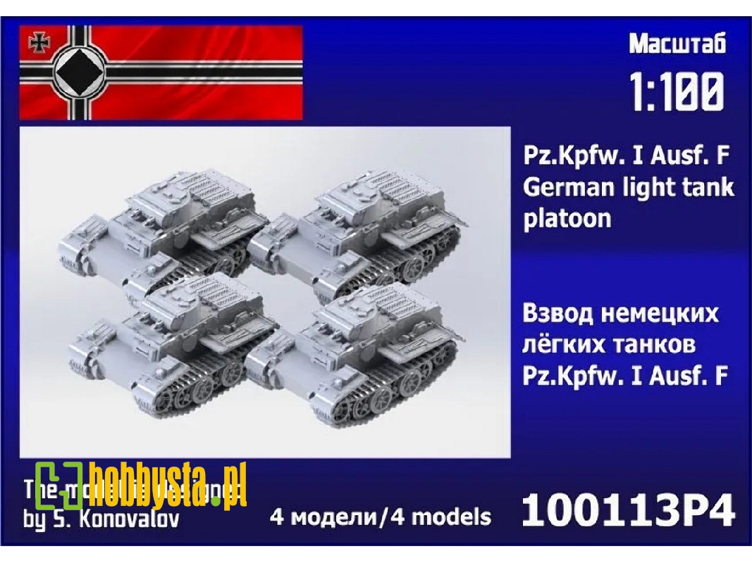 Pz.Kpfw. I Ausf. F German Light Tank Platoon (4pcs) - zdjęcie 1