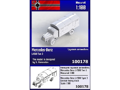 Mercedes-benz L4500 Type 3 Truck - zdjęcie 1