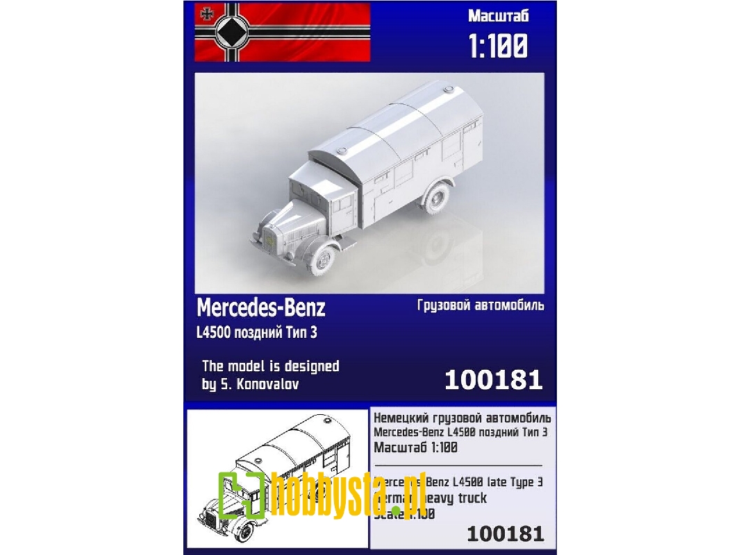 Mercedes-benz L4500 Late Type 3 - zdjęcie 1 Mercedes-benz L4500 Late Type 3 - zdjęcie 1