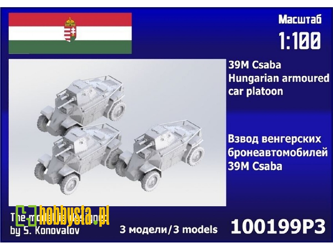 39m Csaba Hungarian Car Platoon (3 Pcs) - zdjęcie 1