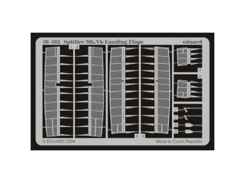  Spitfire Mk. Vb landing flaps 1/48 - Tamiya - blaszki - zdjęcie 1
