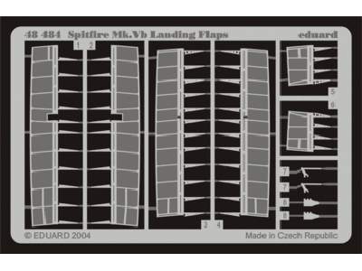  Spitfire Mk. Vb landing flaps 1/48 - Hasegawa - blaszki - zdjęcie 1