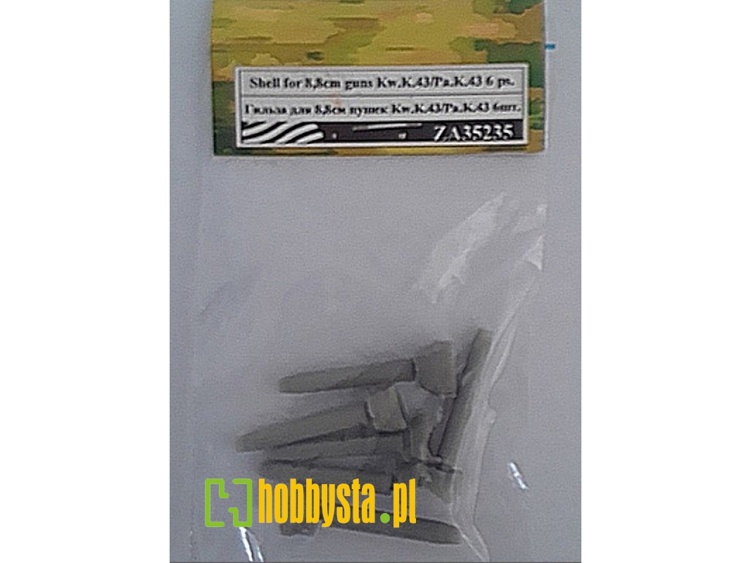 Shell For 8,8 Cm Guns Kwk43/Pak43 (6 Pcs) - zdjęcie 1