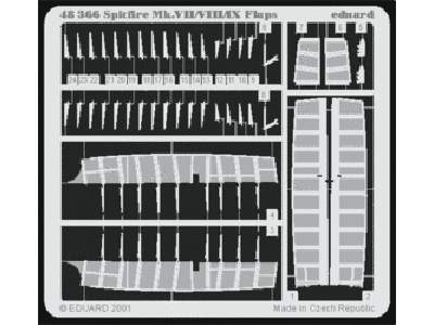  Spitfire Mk. VII/ VIII/ IX flaps 1/48 - Icm - blaszki - zdjęcie 1