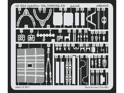  Spitfire Mk. VIII/ IX 1/48 - Icm - blaszki - zdjęcie 3