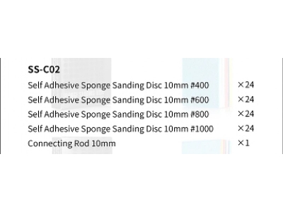 Ss-c02 Self Adhesive Sponge Sanding Disc Set 10mm - zdjęcie 9