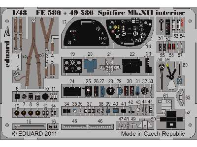  Spitfire Mk. XII S. A. 1/48 - Airfix - blaszki - zdjęcie 2