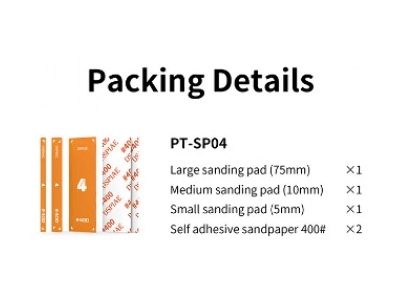 Pt-sp04 Acrylic Sanding Pad Set #400 (3pcs) - zdjęcie 7