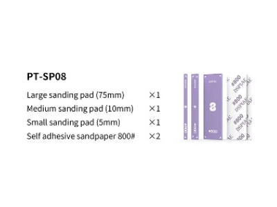 Pt-sp08 Acrylic Sanding Pad Set #800 (3pcs) - zdjęcie 7