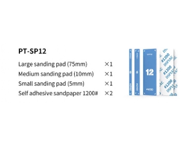 Pt-sp12 Acrylic Sanding Pad Set #1200 (3pcs) - zdjęcie 7