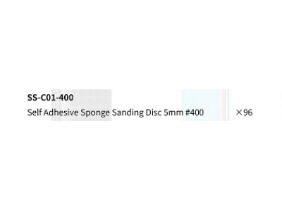 Ss-c01-400 Self Adhesive Sponge Sanding Disc 5mm #400 (96pcs) - zdjęcie 9