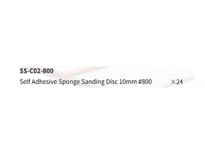 Ss-c02-800 Self Adhesive Sponge Sanding Disc 10mm #800 (24pcs) - zdjęcie 9