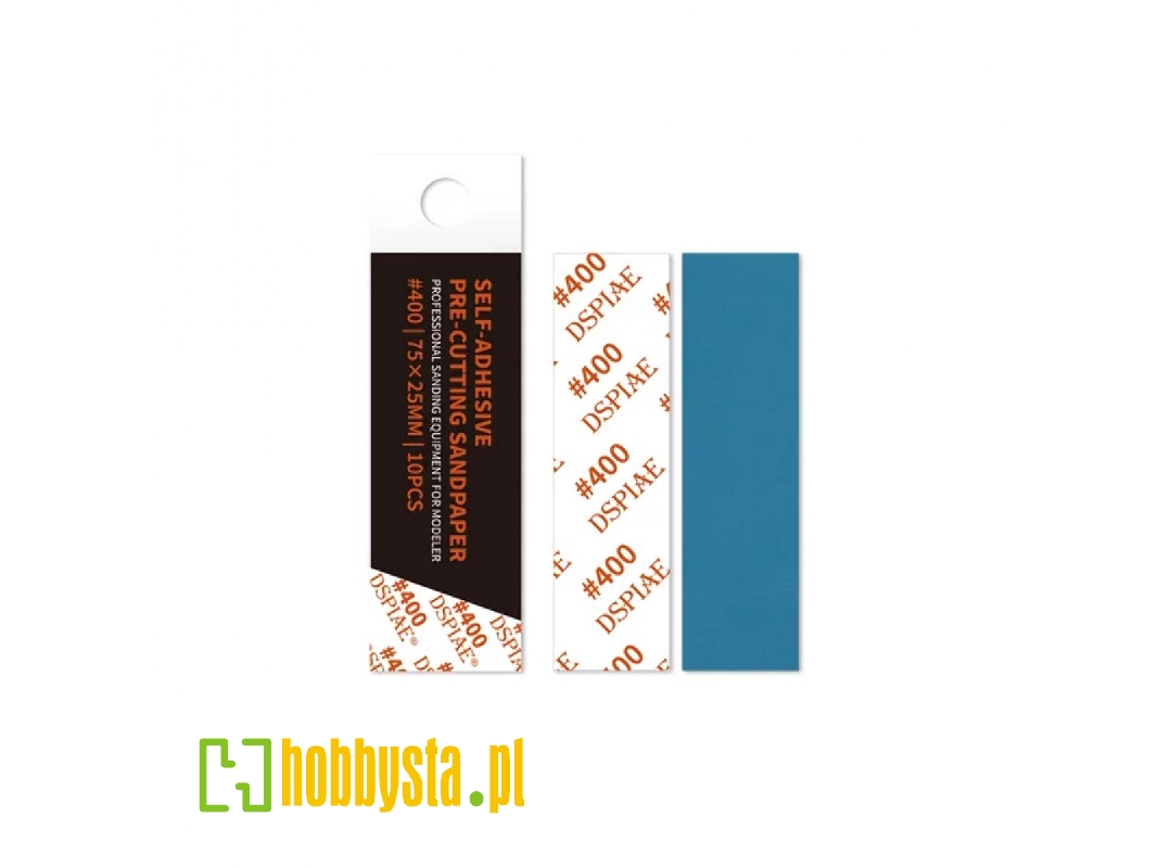 Dsp-400 Reusable Self-adhesive Sandpaper #400 75mm X 25mm (10pcs) - zdjęcie 1 Dsp-400 Reusable Self-adhesive Sandpaper #400 75mm X 25mm (10pcs) - zdjęcie 1
