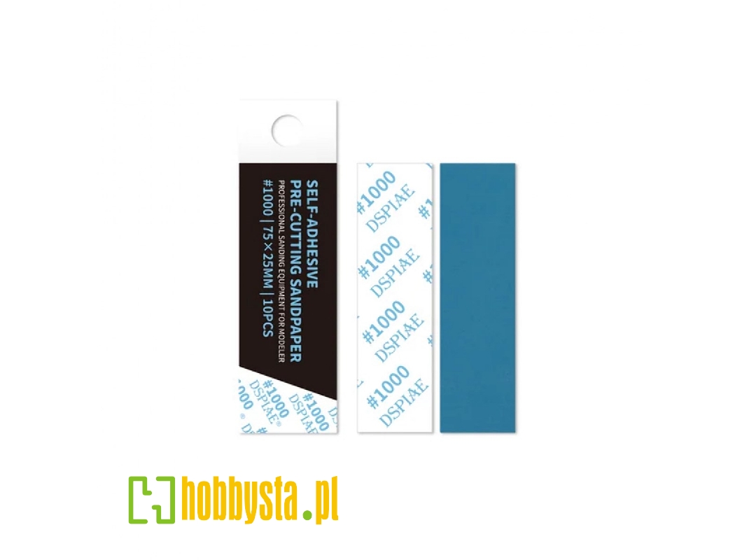 Dsp-1000 Reusable Self-adhesive Sandpaper #1000 75mm X 25mm (10pcs) - zdjęcie 1 Dsp-1000 Reusable Self-adhesive Sandpaper #1000 75mm X 25mm (10pcs) - zdjęcie 1