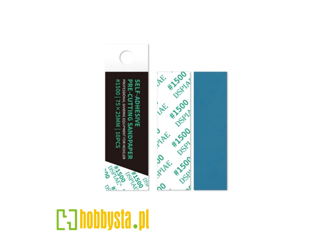 Dsp-1500 Reusable Self-adhesive Sandpaper #1500 75mm X 25mm (10pcs) - zdjęcie 1 Dsp-1500 Reusable Self-adhesive Sandpaper #1500 75mm X 25mm (10pcs) - zdjęcie 1