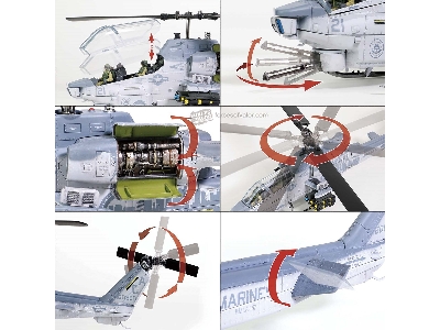 Bell Ah-1w "whiskey Cobra" Attack Helicopter (Nts Exhaust Nozzle) Usa - zdjęcie 13