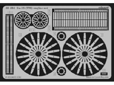  Su-15TM Flagon-F engine 1/48 - Trumpeter - blaszki - zdjęcie 1