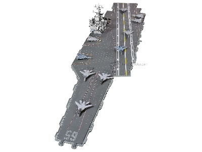 Cvn-65 Deck, Section #h Deck + F-14a Iriaf, Buno.160353 (3-6079), Tactical Fighter Base 8, Khatami, 1984 Asia Minor Camouflage -