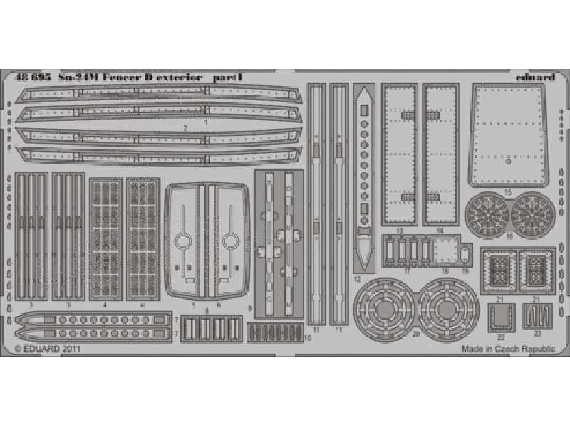 Su-24M Fencer D exterior 1/48 - Trumpeter - blaszki - zdjęcie 1 Su-24M Fencer D exterior 1/48 - Trumpeter - blaszki - zdjęcie 1