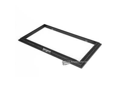 Display Base Frames (Medium Size) 353mm X 200mm X 17mm - Blackwood (3 Metal Nameplates) - zdjęcie 1