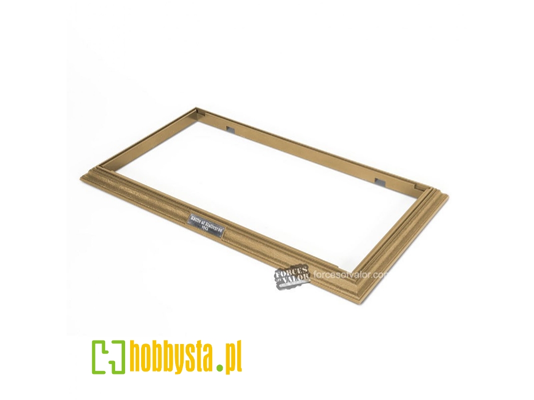 Display Base Frames (Medium Size) 353mm X 200mm X 17mm - Walnut (3 Metal Nameplates) - zdjęcie 1