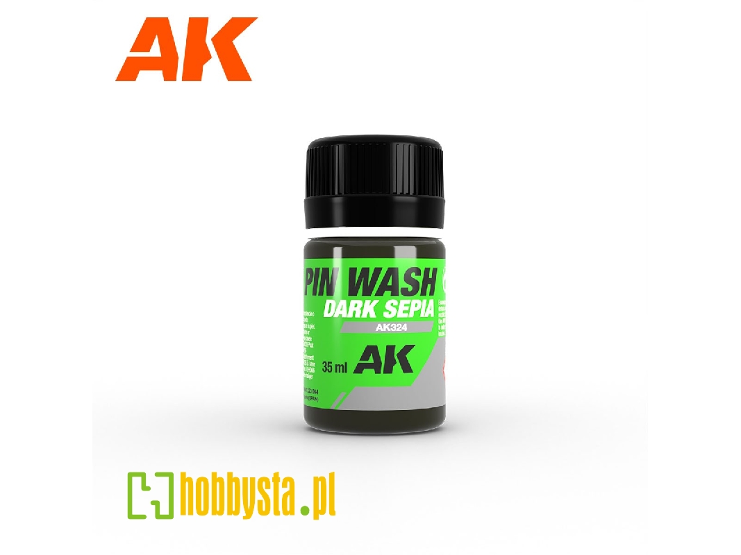 Ak324 Pin Wash - Dark Sepia Enamel - zdjęcie 1