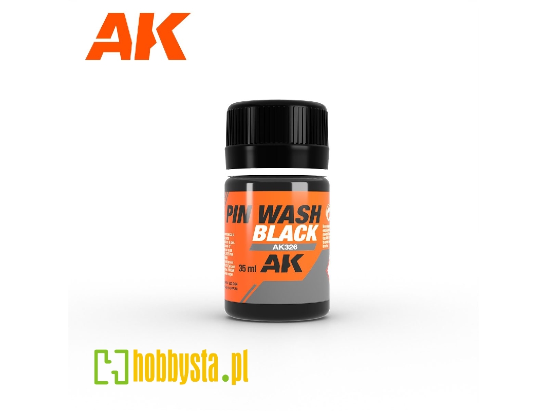 Ak326 Pin Wash - Black Enamel - zdjęcie 1