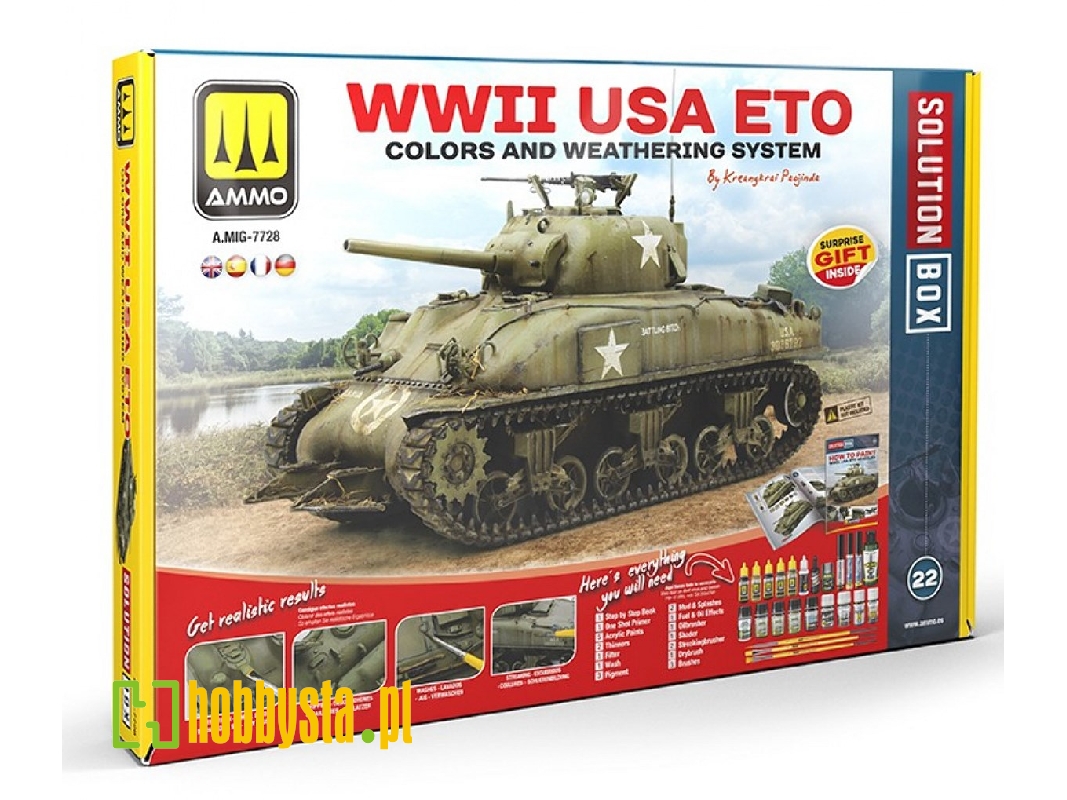 Solution Box 20 - Wwii Usa Eto - Colors And Weathering System - zdjęcie 1 Solution Box 20 - Wwii Usa Eto - Colors And Weathering System - zdjęcie 1
