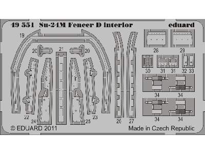  Su-24M Fencer D interior S. A. 1/48 - Trumpeter - blaszki - zdjęcie 3