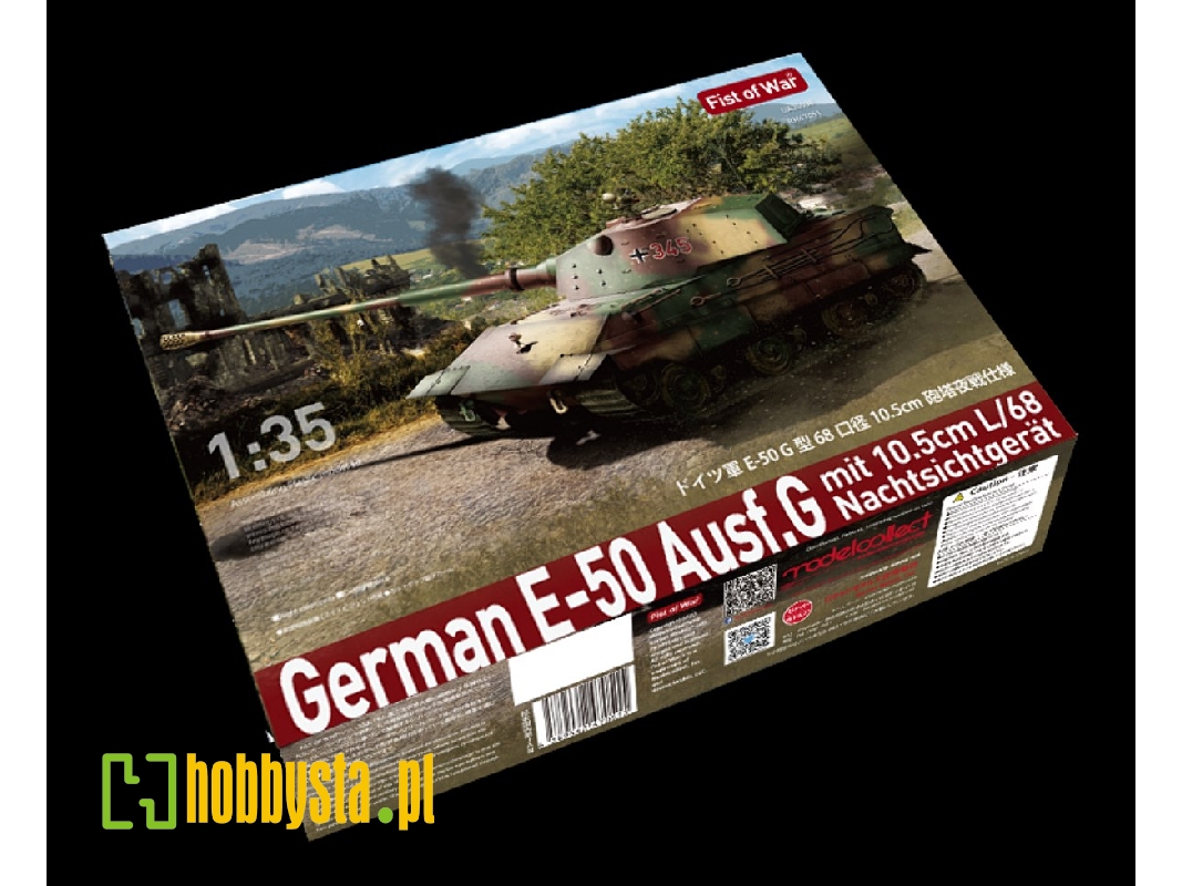 German E50 Tank With L68 10.5cm Gun With Nachtsichtgerat - zdjęcie 1 German E50 Tank With L68 10.5cm Gun With Nachtsichtgerat - zdjęcie 1