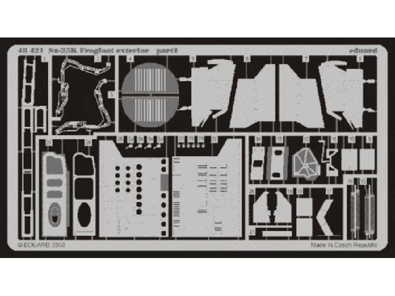 Su-25K Frogfoot exterior 1/48 - Kovozavody Prostejov - blaszki - zdjęcie 1 Su-25K Frogfoot exterior 1/48 - Kovozavody Prostejov - blaszki - zdjęcie 1