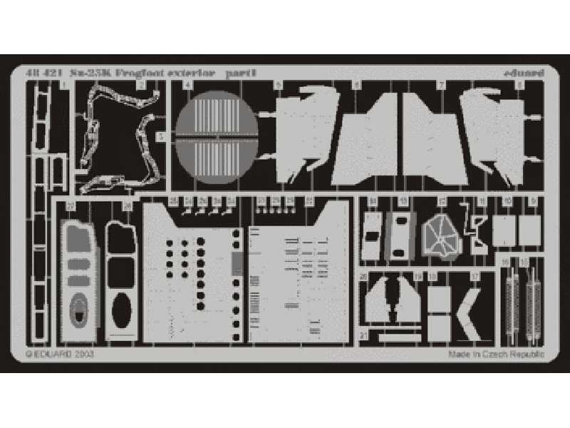  Su-25K Frogfoot exterior 1/48 - Kovozavody Prostejov - blaszki - zdjęcie 1