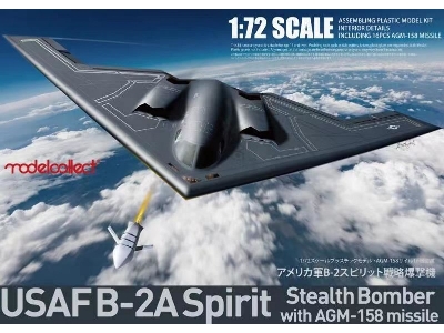 Usaf B-2a Spirit Stealth Bomber With Agm-158 Missile - zdjęcie 1