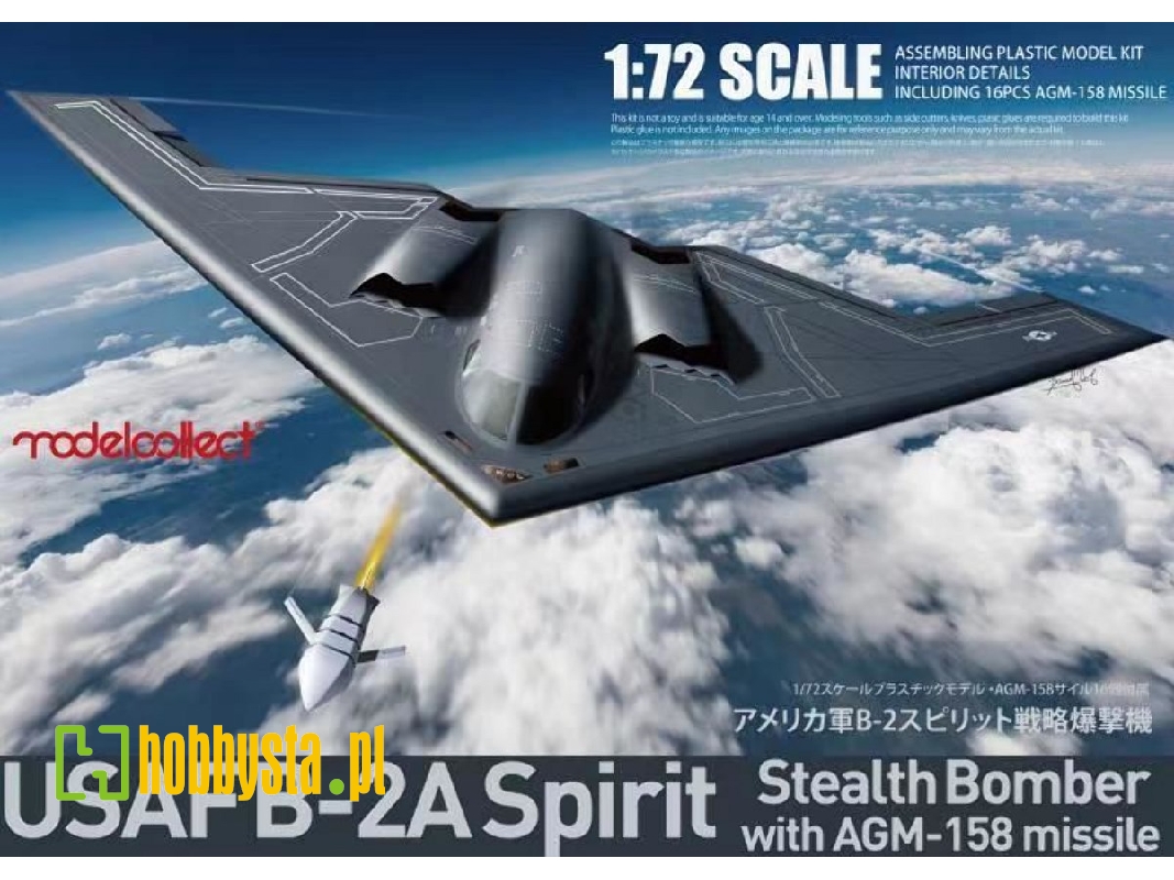 Usaf B-2a Spirit Stealth Bomber With Agm-158 Missile - zdjęcie 1 Usaf B-2a Spirit Stealth Bomber With Agm-158 Missile - zdjęcie 1