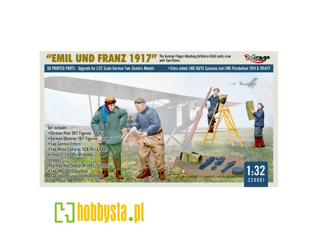 'emil Und Franz 1917' The German Flieger Abteilung Artillerie Fa(A) Units Crew With Two Fitters - zdjęcie 1 'emil Und Franz 1917' The German Flieger Abteilung Artillerie Fa(A) Units Crew With Two Fitters - zdjęcie 1