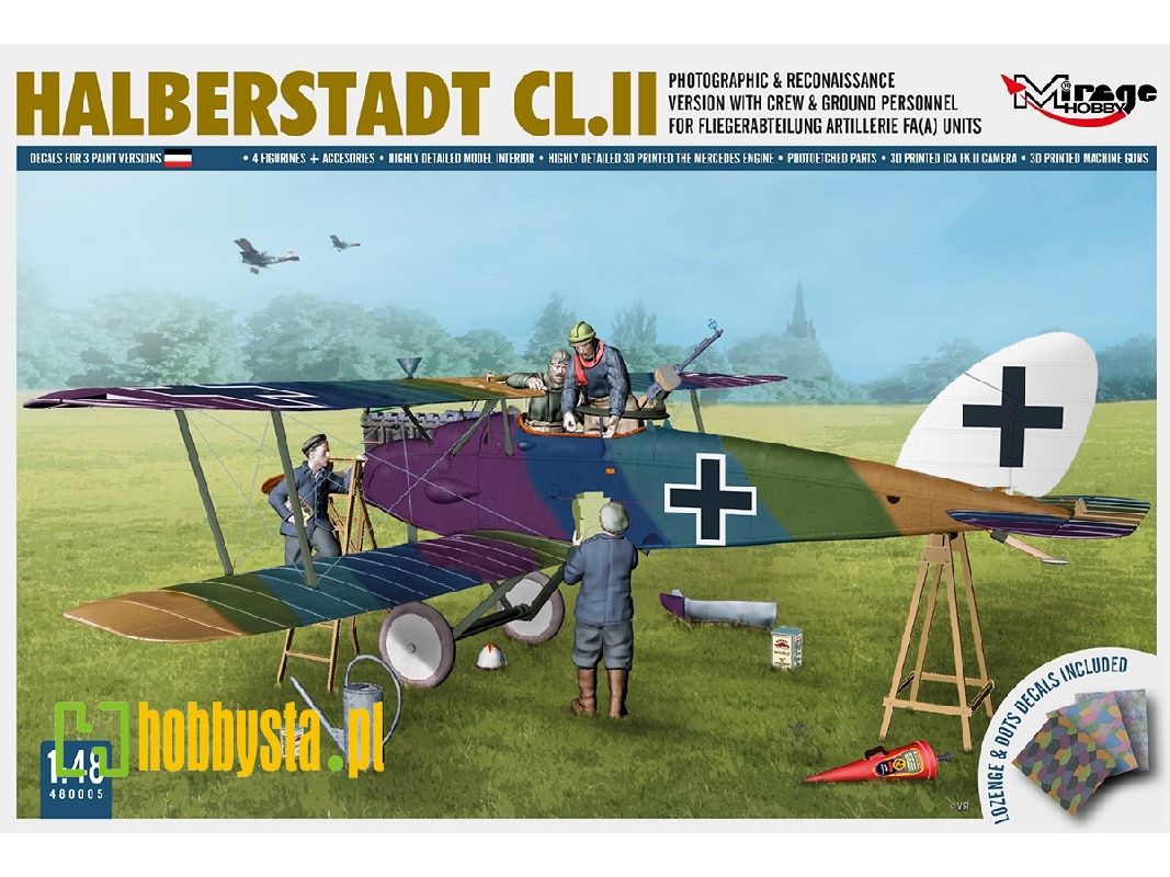 Halberstadt Cl.Ii Wersja Zwiadowcza Fa(A) Wraz Z Zaĺogä I Mechanikami - zdjęcie 1 Halberstadt Cl.Ii Wersja Zwiadowcza Fa(A) Wraz Z Zaĺogä I Mechanikami - zdjęcie 1