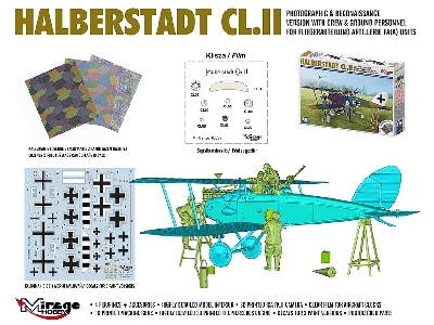 Halberstadt Cl.Ii Wersja Zwiadowcza Fa(A) Wraz Z Zaĺogä I Mechanikami - zdjęcie 2