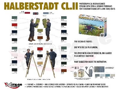 Halberstadt Cl.Ii Wersja Zwiadowcza Fa(A) Wraz Z Zaĺogä I Mechanikami - zdjęcie 4