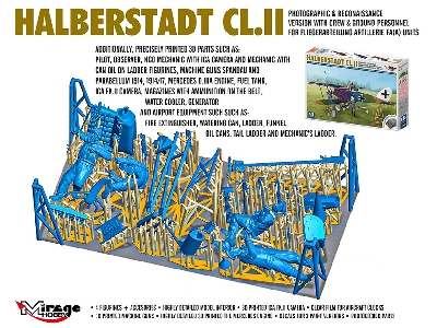 Halberstadt Cl.Ii Wersja Zwiadowcza Fa(A) Wraz Z Zaĺogä I Mechanikami - zdjęcie 5