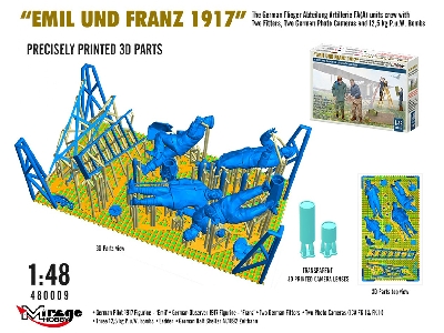 Wwi German Fa(A) Units Crew 'emil Und Franz 1917' With Equipment - zdjęcie 2