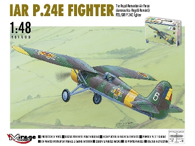 Pzl /Iar P.24e Fighter Romanian Air Force (W/ 3d Printed Parts) - zdjęcie 1