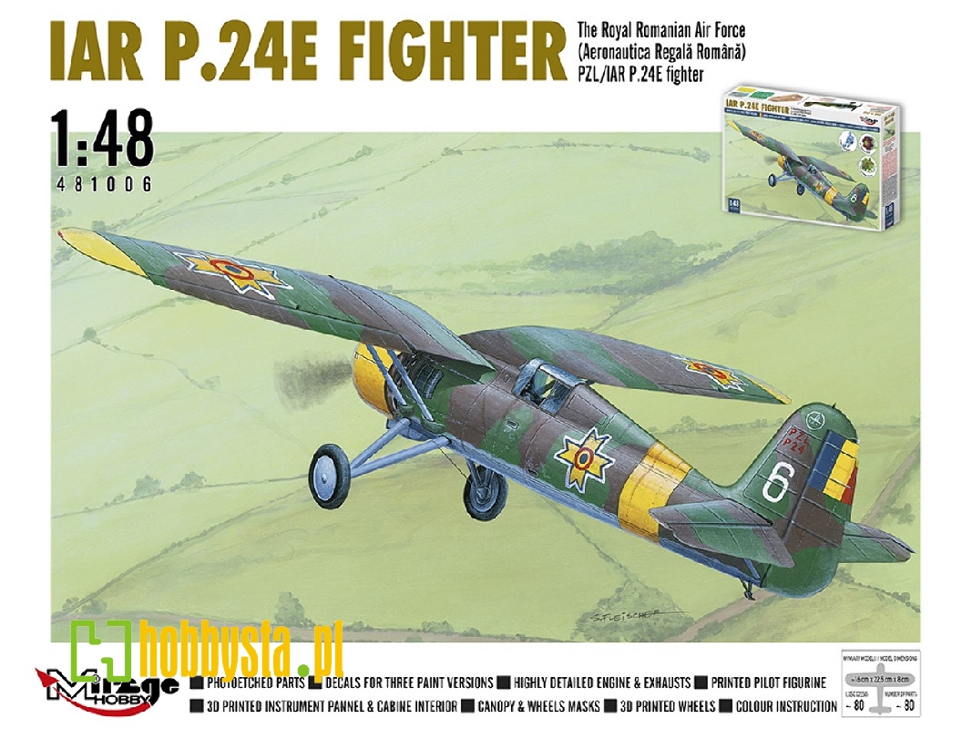 Pzl /Iar P.24e Fighter Romanian Air Force (W/ 3d Printed Parts) - zdjęcie 1