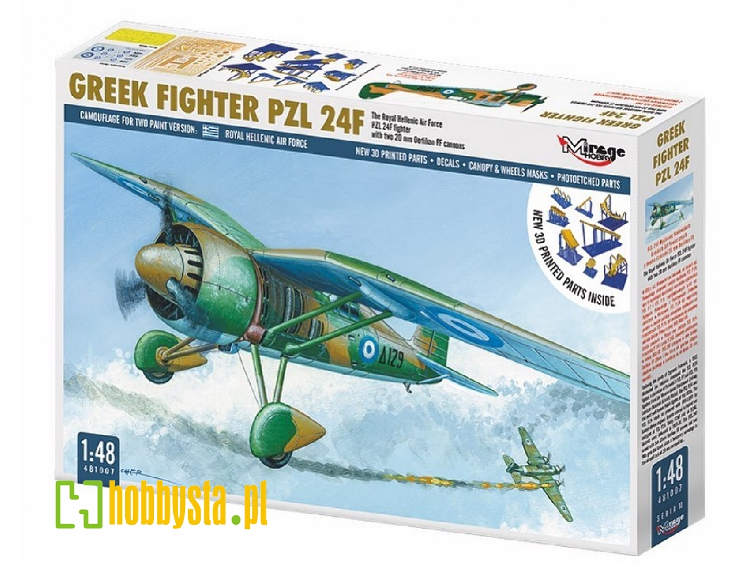 Greek Fighter Pzl 24f W/ 20mm Oerlikon [2022 Upgraded Re-edition] - zdjęcie 1