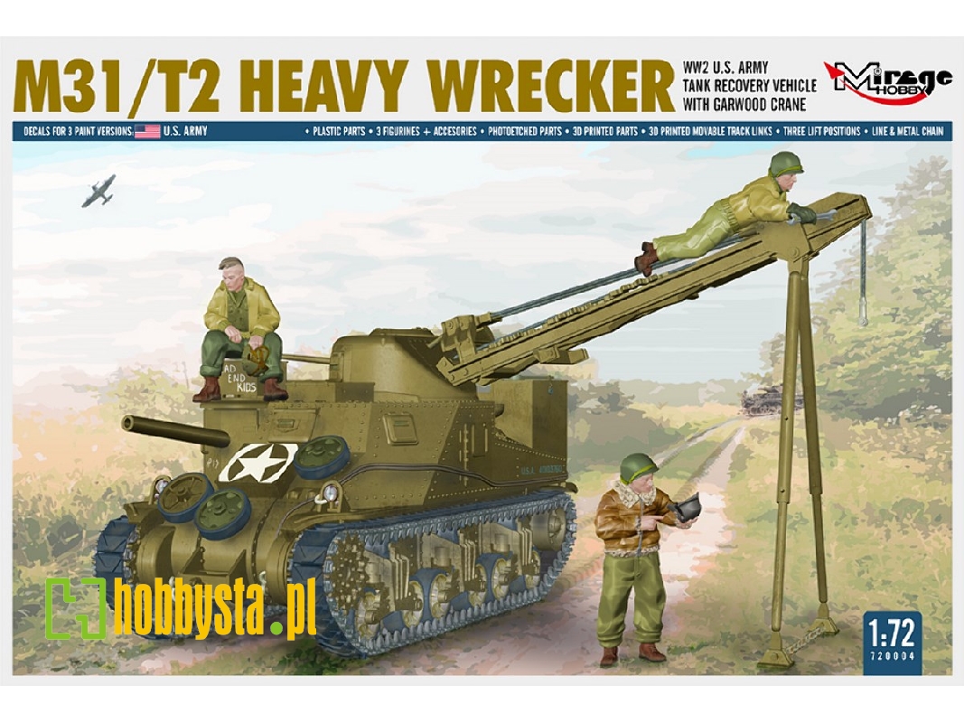 M31/T2 Heavy Wrecker, Ww2 U.S. Army Tank Recovery Vehicle With Garwood Crane - zdjęcie 1