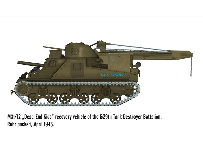M31/T2 Heavy Wrecker, Ww2 U.S. Army Tank Recovery Vehicle With Garwood Crane - zdjęcie 8