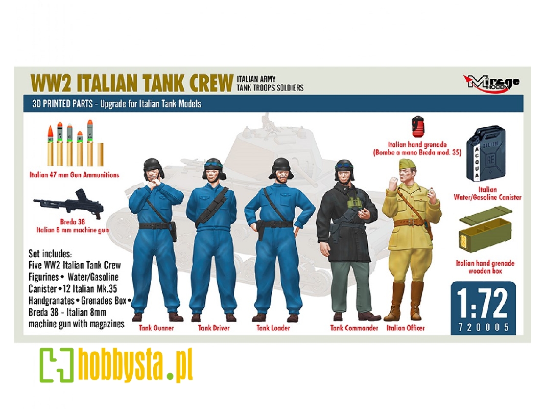 Ww2 Italian Tank Crew (Italian Army Tank Troops Soldiers) - zdjęcie 1 Ww2 Italian Tank Crew (Italian Army Tank Troops Soldiers) - zdjęcie 1